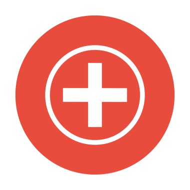 parlak düğme vektör tıbbi işareti