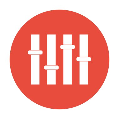 Equalizer'ı simgesi. düz 