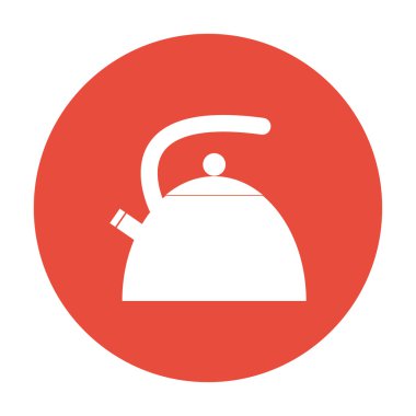 Su ısıtıcısı. Düz tasarım stili.