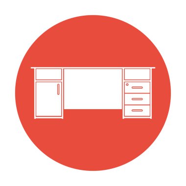 Tablo simgesi. Düz tasarım stili.