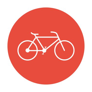 minimalist Bisiklet simgesi. vektör, eps 10