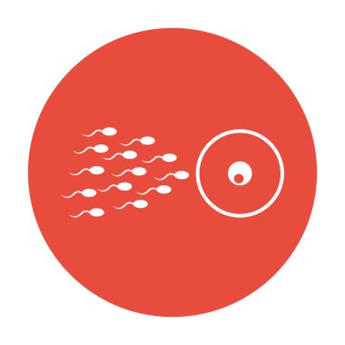 Sperm ve yumurta hücreleri ince çizgi simgesi