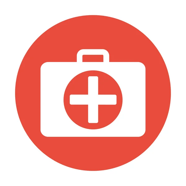 Ambulanse icon. Flat design style. — Stock Vector