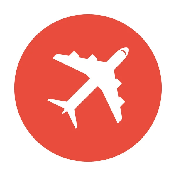 Plane icon. Flat design style. — Stock Vector