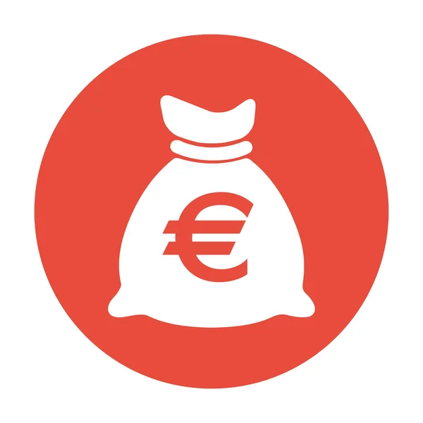 Icono de bolsa de dinero — Vector de stock