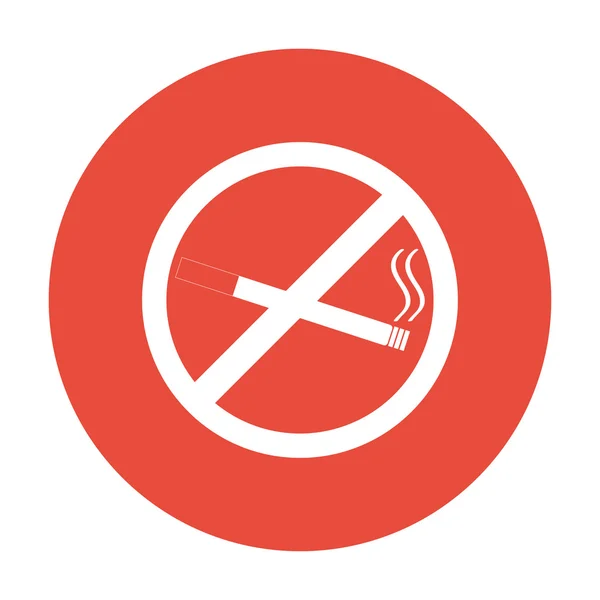 No smoking sign. Vector isolated. — Stock Vector