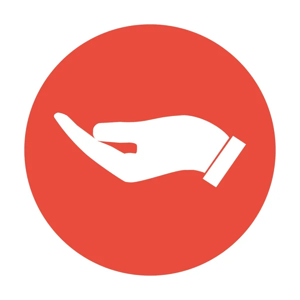 Vetor de proteção mãos ícone —  Vetores de Stock