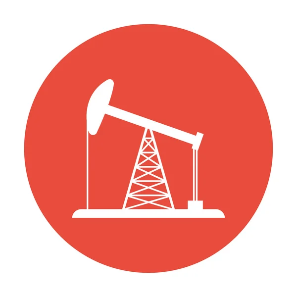 Oleju rig ikona — Wektor stockowy