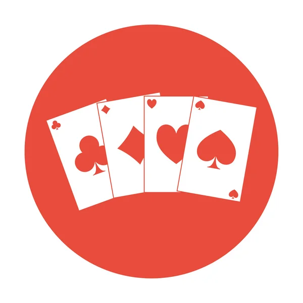 Icona delle carte da gioco — Vettoriale Stock