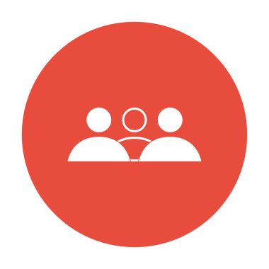 iş adamının düz simgesi