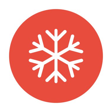 kar tanesi düz simgesi. 