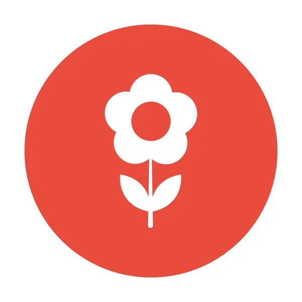 Flower icon. Flat design style — Stock Vector