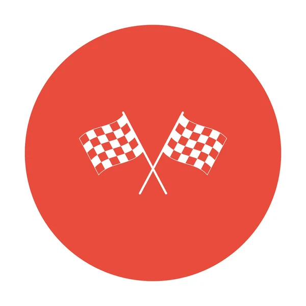 Racing vlag, pictogram — Stockvector