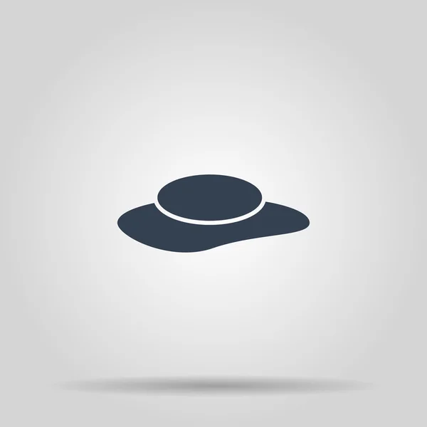 Sombreros de damas, icono de la web. diseño vectorial — Vector de stock