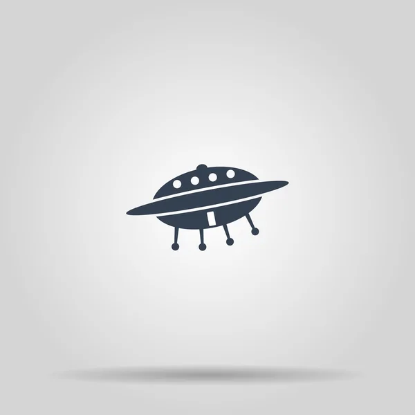 UFO icon. Flat — Stock Vector