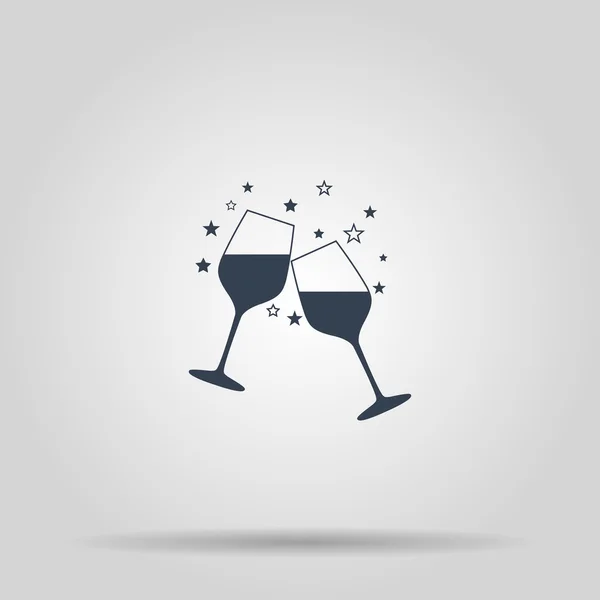 Wine glass icon - Vector — Stock Vector