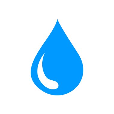 su simgesi, vektör çizim. düz tasarım stili