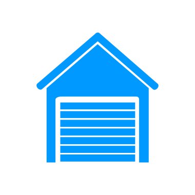 Garaj simgesi. Modern tasarım düz stil ikonu