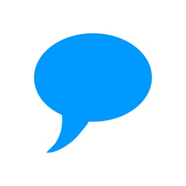 Sohbet düz simgesi .