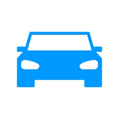 Araba simgesi. düz tasarım stili.