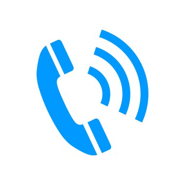 düz bir telefon simgesi