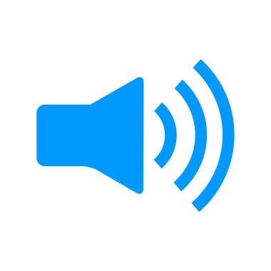 Hoparlör simgesi. Düz tasarım stili.