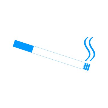 Sigara simgesi. Düz tasarım stili.