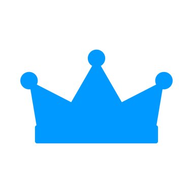 Taç simgesi. Düz tasarım stili.