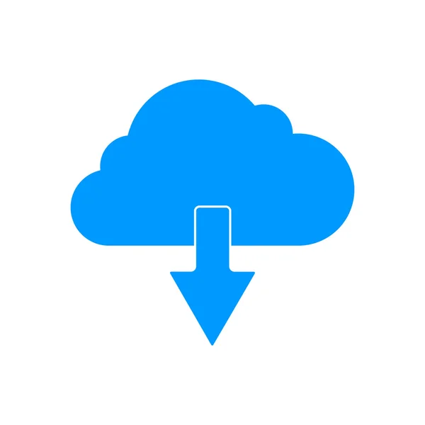 Icona della nube, illustrazione vettoriale. — Vettoriale Stock