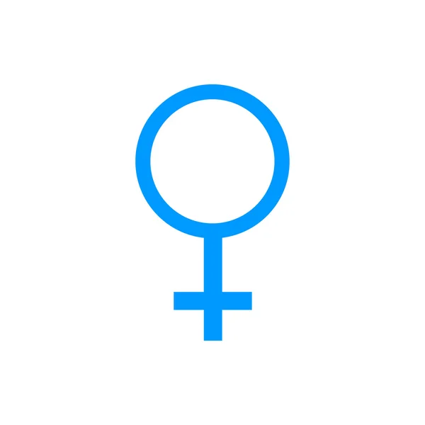 Icono de signo femenino — Vector de stock