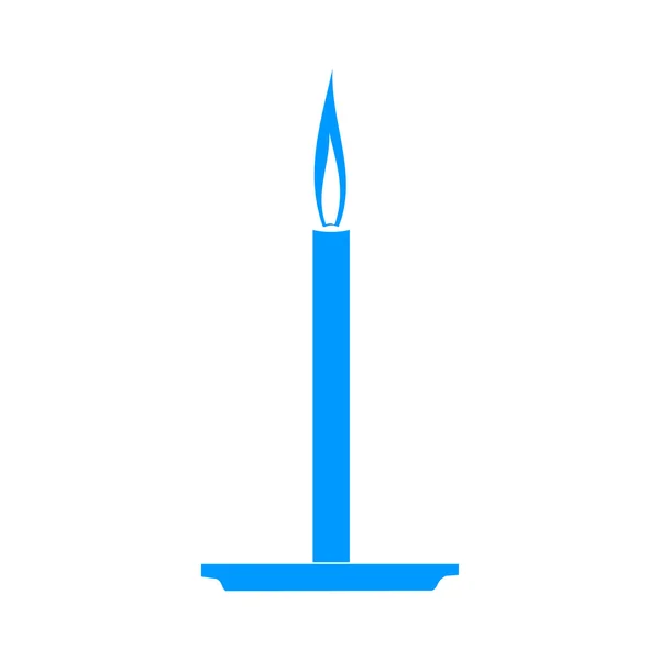 Candle icon. Flat design style. — Stock Vector