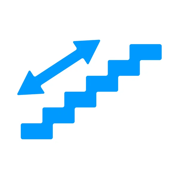 Símbolo de escalera. Estilo de diseño plano . — Vector de stock