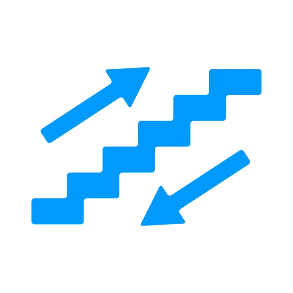 Merdiven sembolü. düz tasarım stili. — Stok Vektör