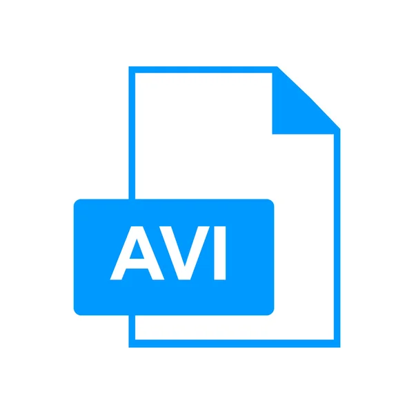 Avi icono del archivo — Vector de stock