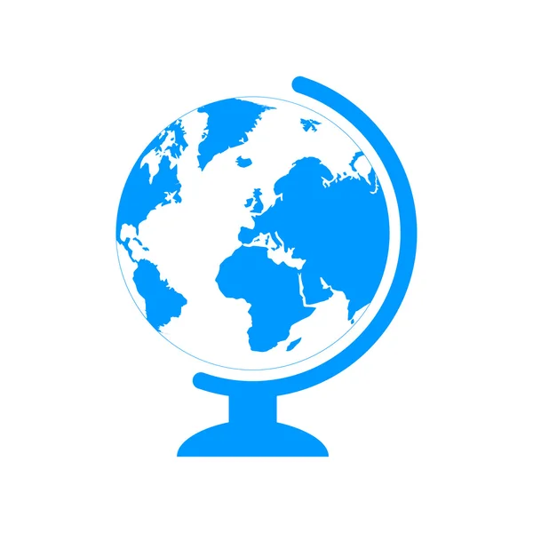 Geography school earth globe web icon. vector illustration. — Stock Vector