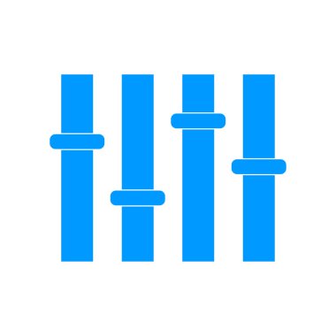 Equalizer'ı simgesi. düz 