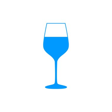 Şarap cam simgesi - Vektör