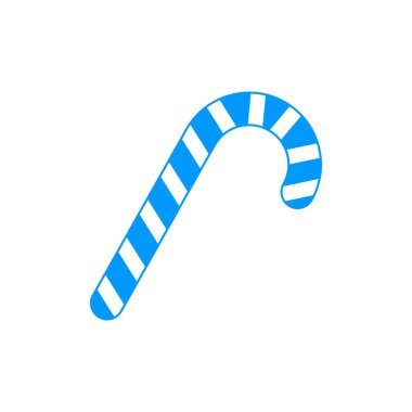 Noel nane şekeri çizgili düz uygulamalar ve Web siteleri için simge.