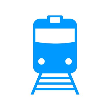 Tren ikonu. düz tasarım biçimi.
