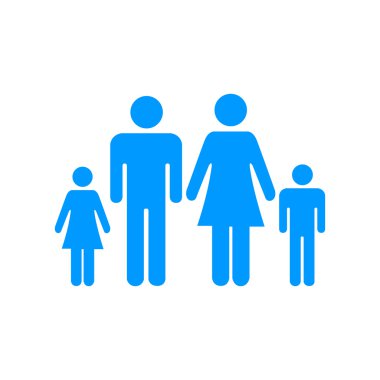 Aile simgesi. düz tasarım stili eps 10.