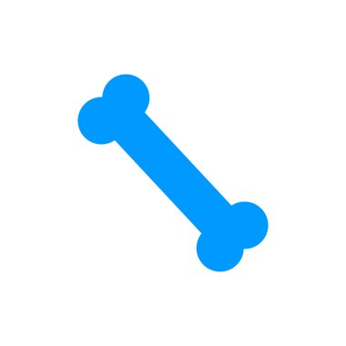 kemik simgesi. Düz tasarım stili.