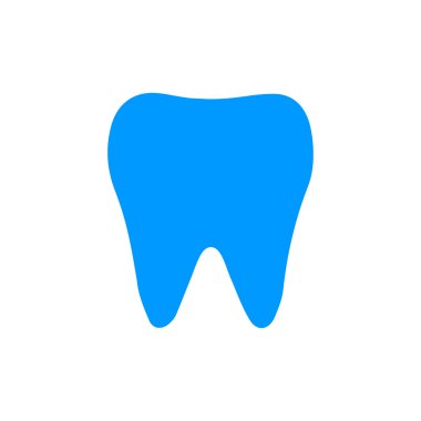 Diş simgesi. Düz tasarım stili.