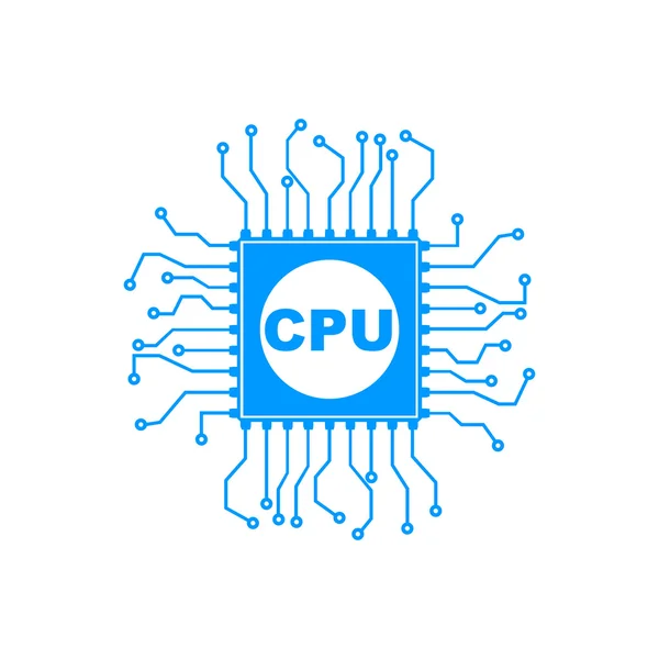 Icono de placa de circuito. Esquema de tecnología símbolo cuadrado — Archivo Imágenes Vectoriales