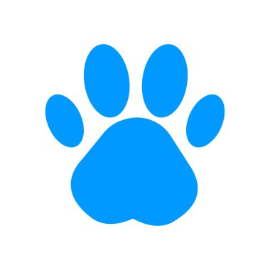 Yazdırma pençe. Düz tasarım stili.