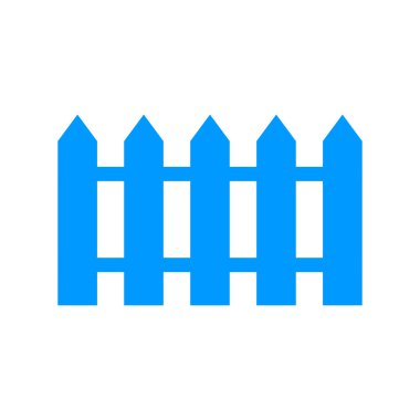 çit simgesi. Düz tasarım stili.