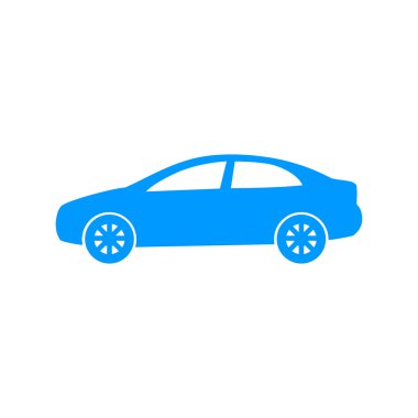 Araba simgesi. düz tasarım stili 