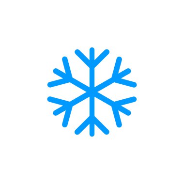 kar tanesi düz simgesi. 