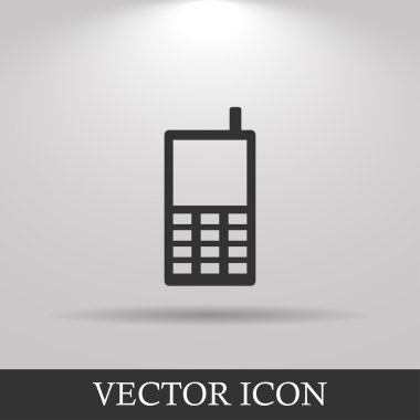 Telefon ikonu. düz tasarım biçimi 