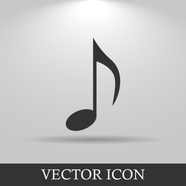 Müzik not simgesini - vektör