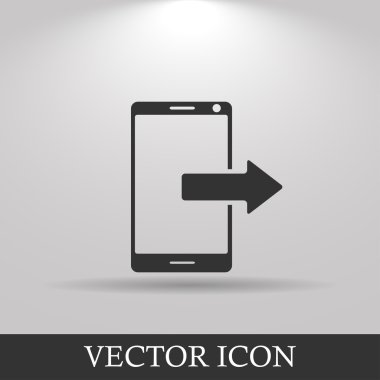 akıllı telefon simgesi, vektör  